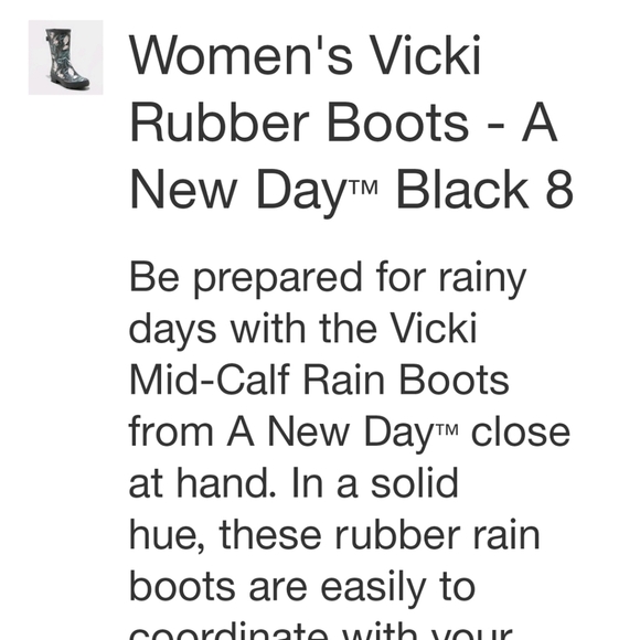 a new day rain boots - Picture 4 of 5